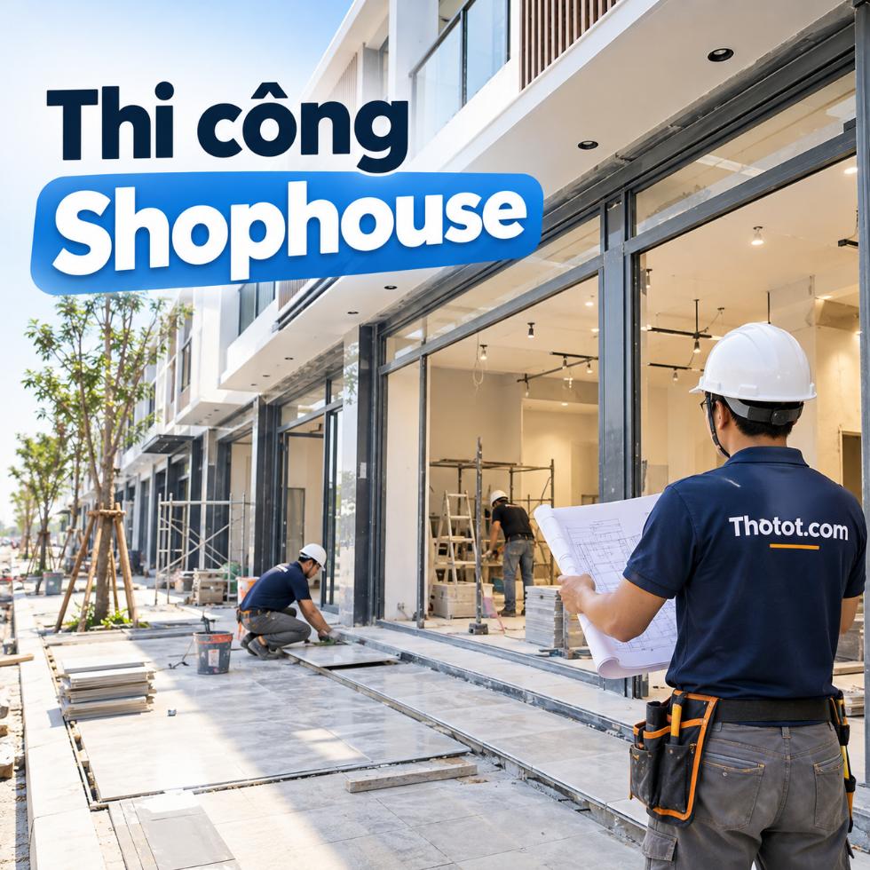 Thi công Shophouse